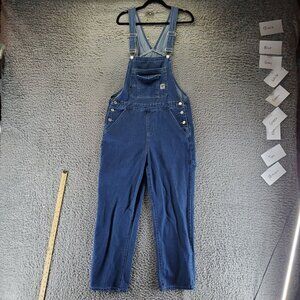 Manfinity Overalls Womens Medium Blue Cotton Blend Denim Adjustable Straps